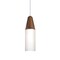 Besa Lighting Nini Cord Pendant, Medium/Opal, Satin Nickel Finish, 1x40W Incandescent 1JT-NINIMD-SN - alternate 1